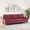 Zakito Europe Sofa 3 Osobowa 226X77X80Cm Winna Czerwień (ZE3278207) - zdjęcie 2