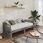 Zakito Europe Sofa Drewniana Rozkładana 203,5X185X68,5Cm Szara (ZE806967) - zdjęcie 3