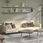 Zakito Europe Rozkładana Sofa 2 Osobowa Kremowa 220X84,5X69Cm (ZE375946) - zdjęcie 5