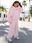 Bluza dresowa damska z kapturem oversize szeroka bawełniana baby pink - zdjęcie 5