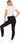 Legginsy Damskie Długie Prążkowane Wysoki Stan Kryjące Wygodne MORAJ L/XL - zdjęcie 2