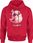 Różowy uroczy ptaszek Męska bluza z kapturem (XL, Szary) - zdjęcie 4