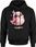 Różowy uroczy ptaszek Męska bluza z kapturem (XL, Szary) - zdjęcie 3