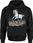 Biały koń w kwiatach biegnący na łące Męska bluza z kapturem (XL, Czerwony) - zdjęcie 3
