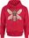 Pszczoła z różową pszczołą królową Męska bluza z kapturem (XL, Szary) - zdjęcie 2