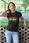 Koszulka damska Golden Metropolis Skyline złota panorama T-shirt damski - zdjęcie 3