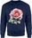 Różowa róża Męska bluza (XL, Szary) - zdjęcie 3