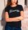 Bluzka MODNA z nadrukiem koszulka bawełna SINSAY czarna t-shirt XL - zdjęcie 4