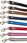 Barry King Smycz Skórzana Dla Psa Brązowy Czarny M L 20Mm 120Cm - zdjęcie 2