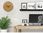 Modernclock Zegar Ścienny Akrylowy Dębowy Drewniany Arabic Wood Grey Okrągły - zdjęcie 2