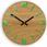 Modernclock Zegar Ścienny Akrylowy Mechanizm Kwarcowy Arabic Wood Green Okrągły - zdjęcie 4