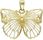 Zawieszka złota motyl ażurowy pr 585, DIA-ZAW-11101-585 - zdjęcie 2