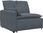 vidaXL Sofa Modułowa Z Poduszkami Aksamitna Ciemnoszara 3321329 - zdjęcie 3