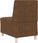 vidaXL Sofa Fotel Brązowy 55cm Skóra Syntetyczna Zamszowa 4108508 - zdjęcie 2