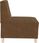 vidaXL Sofa Fotel Brązowy 55cm Skóra Syntetyczna Zamszowa 4108508 - zdjęcie 4