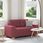 vidaXL Sofa Dwuosobowa Wino Czerwone 120cm Tkanina 4105071 - zdjęcie 2