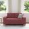 vidaXL Sofa Dwuosobowa Wino Czerwone 120cm Tkanina 4105071 - zdjęcie 3