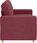 vidaXL Sofa Dwuosobowa Wino Czerwone 120cm Tkanina 4105071 - zdjęcie 6