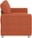 vidaXL Sofa Dwuosobowa Czerwono-Pomarańczowa 140cm 4105206 - zdjęcie 3
