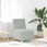 vidaXL Sofa Fotel Jasnoszary 55cm Aksamit 4108479 - zdjęcie 2