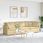 vidaXL Sofa Modułowa Z Poduszkami Tkanina Sztruksowa Jasnozielona 3321291 - zdjęcie 4