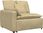 vidaXL Sofa Modułowa Z Poduszkami Tkanina Sztruksowa Jasnozielona (3321171) - zdjęcie 5