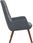 vidaXL Fotel Ciemnoszary Obity Aksamitem (4102633) - zdjęcie 2
