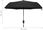 Parasolka automatyczna, czarna, 95 cm - zdjęcie 2