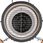 Zakito Europe Grill Ceramiczny Kamado 27cm 2 Półki Termometr ZE41139 - zdjęcie 4