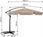 Parasol ogrodowy Plonos Parasol Ogrodowy Duży Składany Z Wysięgnikiem Pokrowiec 6 Segmentów 350Cm 488003 - zdjęcie 3