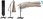 Parasol ogrodowy Plonos Parasol Ogrodowy Duży Składany Z Wysięgnikiem Pokrowiec 6 Segmentów 350Cm 488003 - zdjęcie 4