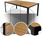 Stół ogrodowy Kontrast Aluminiowy Stół Ogrodowy Allen 130X70 Na Taras Z Blatem Polywood Drewno 1808329088 - zdjęcie 2
