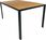 Stół ogrodowy Kontrast Aluminiowy Stół Ogrodowy Allen 130X70 Na Taras Z Blatem Polywood Drewno 1808329088 - zdjęcie 3
