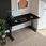 Blat laminowany czarny 138 x 80 cm do biurka, stołu, stolika KOLM - zdjęcie 4