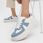 Złote buty sportowe sneakersy na platformie 2237S - zdjęcie 5