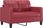 Dkd Home Decor sofa 2-osobowa czerwone wino 120 cm imitacja skóry - zdjęcie 2