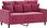 Dkd Home Decor sofa 2-osobowa czerwone wino 120 cm aksamit - zdjęcie 3