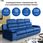Robin Inspire Amber sofa 3-osobowa z funkcją spania 238 x 96 95 cm ciemnoniebieska - zdjęcie 3