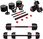 Athler Zestaw Regulowanych Hantli Bitumicznych 2X10Kg Z Łącznikiem Sztangi I Kettlebell Czarne - zdjęcie 4