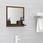 Zakito Home Lustro ścienne z półką brązowe dąb 40x10,5x37cm (ZH815635) - zdjęcie 2