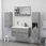 Zakito Home Lustro ścienne z półkami 90x10,5x45 szary beton (ZH805019) - zdjęcie 3