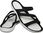 Klapki damskie Crocs Swiftwater Sandal W czarno-białe 203998 066 - zdjęcie 4
