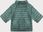 Dwustronna kurtka damska plus size z rękawem 3/4 Minority ciemny miętowy/kwiaty (M23-7010-253) - zdjęcie 3