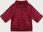 Dwustronna kurtka damska plus size z rękawem 3/4 Minority czerwona/kwiaty (M23-7010-16) - zdjęcie 3