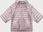 Dwustronna kurtka damska plus size z rękawem 3/4 Minority brudny róż/kwiaty (M23-7010-57) - zdjęcie 2
