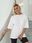 Koszulka Damska Oversize T-shirt Bawełna Luźna Krótka Sukienka Mini M - zdjęcie 2