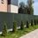 Listwy Ogrodzeniowe Pionowe Szerokie 62-80m m 173X250cm Rd12 Zielony Komplet - zdjęcie 5