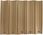 Listwy Ogrodzeniowe Pionowe Szerokie 62-80m m 123X250cm Rd08 Słomkowy Komplet - zdjęcie 6