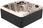 Jacuzzi Hydrosan Wanna Spa Ogrodowe Z Hydromasażem 5-Osobowa 200X200 cm 230V Cappucino Obudowa Antracyt Spa752 - zdjęcie 4