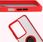 Bizon Etui Z Uchwytem Na Palec Case Hybrid Ring Do Realme C75 4G 14X 5G Przydymione Czerwoną Ramką - zdjęcie 2